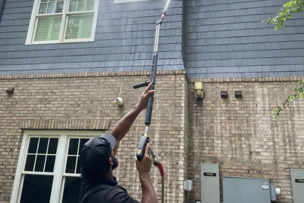Soft Washing 7 Eco-friendly soft wash treatment for painted siding in Huntersville