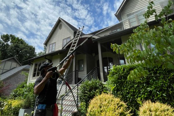 Soft Washing 8 Eco-friendly soft wash treatment for painted siding in Huntersville