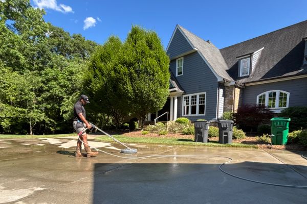Residential Pressure Washing 1 House exterior pressure washing in Waxhaw, NC for home restoration