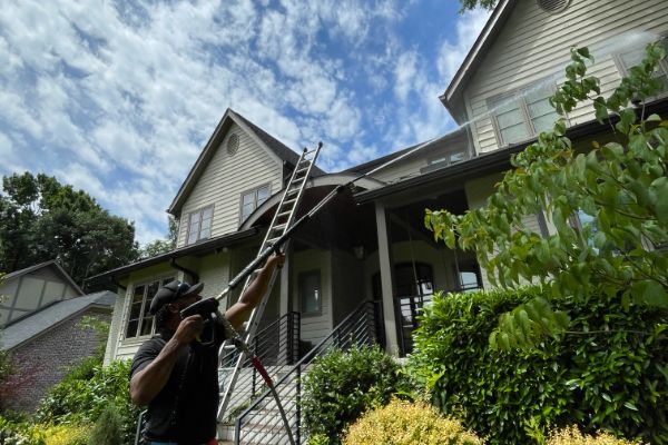Soft Washing in Midland NC 4 Removing mold and mildew with soft washing Midland