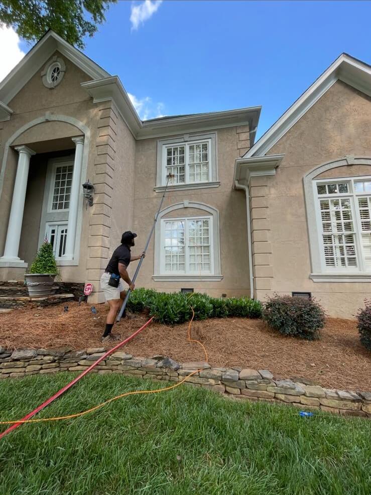Residential Pressure Washing 5 Soft wash pressure cleaning for houses in Waxhaw, North Carolina